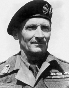 Field Marshal Montgomery wears a Kangol beret